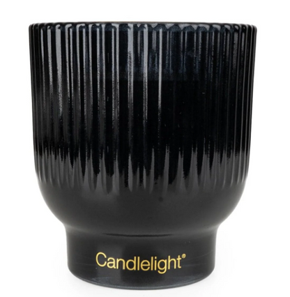 Ridged Footed Glass Candle - Pineapple & Coconut-Renaissance Design Studio