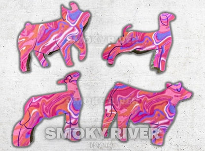 Show Cow (CARDSTOCK OPTION) Freshie Silicone Mold
