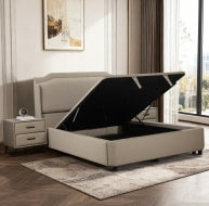 Temple ottoman gas lift bed-bed-Renaissance Design Studio