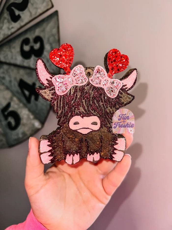 Valentine's Day Highland Cow Silicone Mold-GNG7 Exclusive