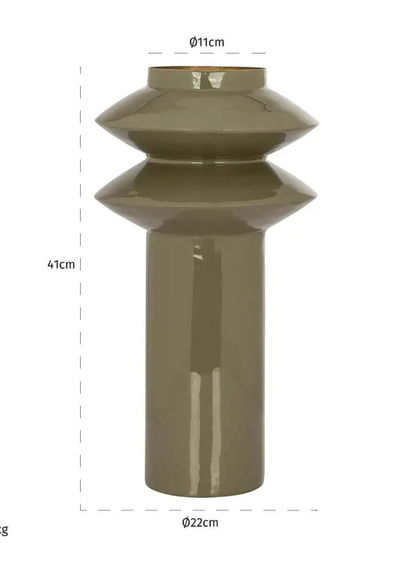 Vase Florence Olive-Renaissance Design Studio