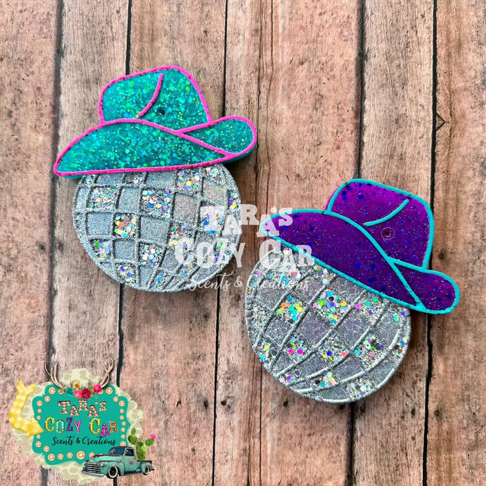 *** VENT CLIP *** Disco Cowgirl Freshie Silicone Mold (Plain Style)