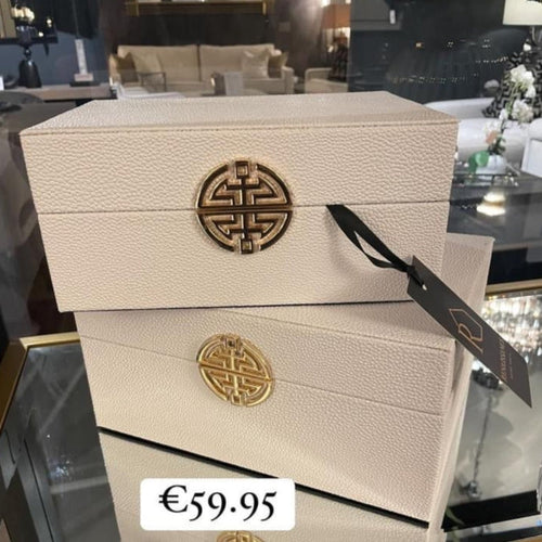 White & Gold Jewellery Boxes-Renaissance Design Studio