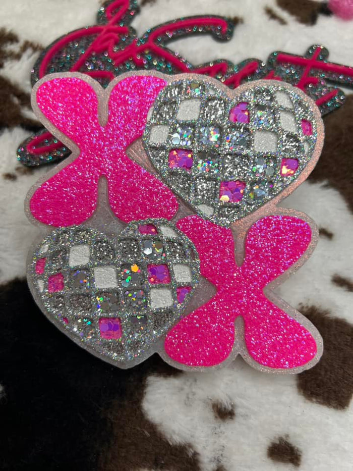 XOXO w/ Disco Hearts Silicone Mold
