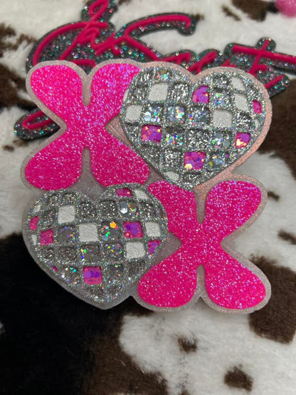 XOXO w/ Disco Hearts Silicone Mold