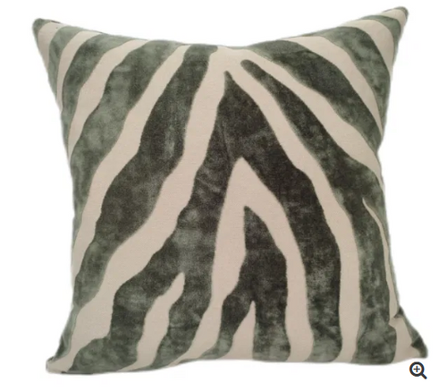 Zebedee Sage cushion 43 x 43 cm-Renaissance Design Studio